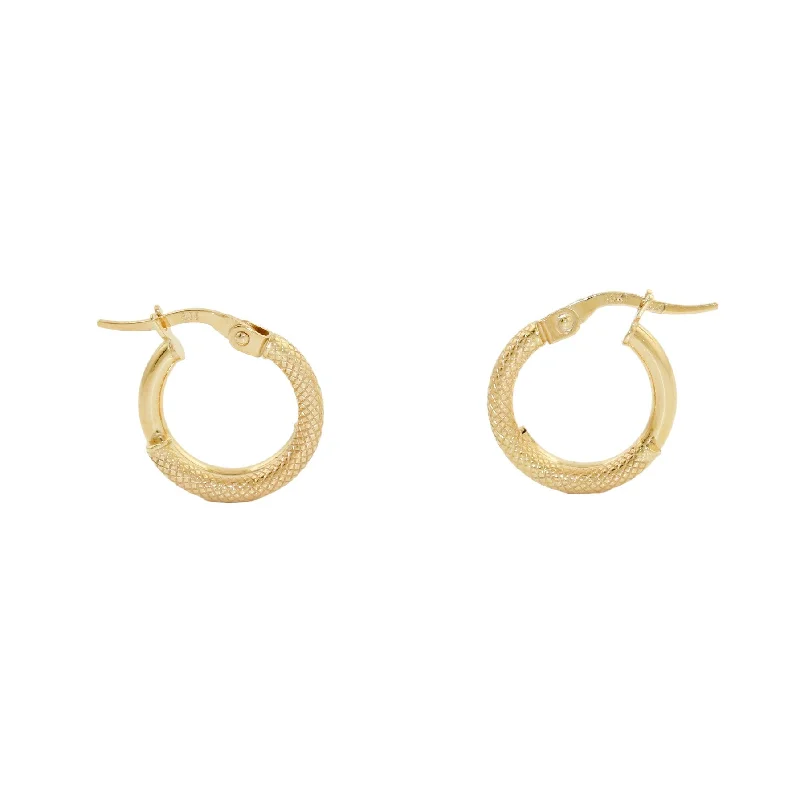 10k x Double Snake Hoop Earring