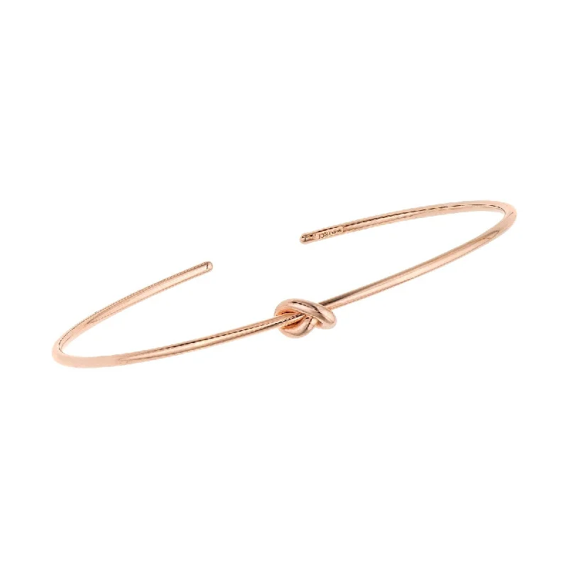 14K Rose Gold Amore Knot Cuff Bangle PBG8234