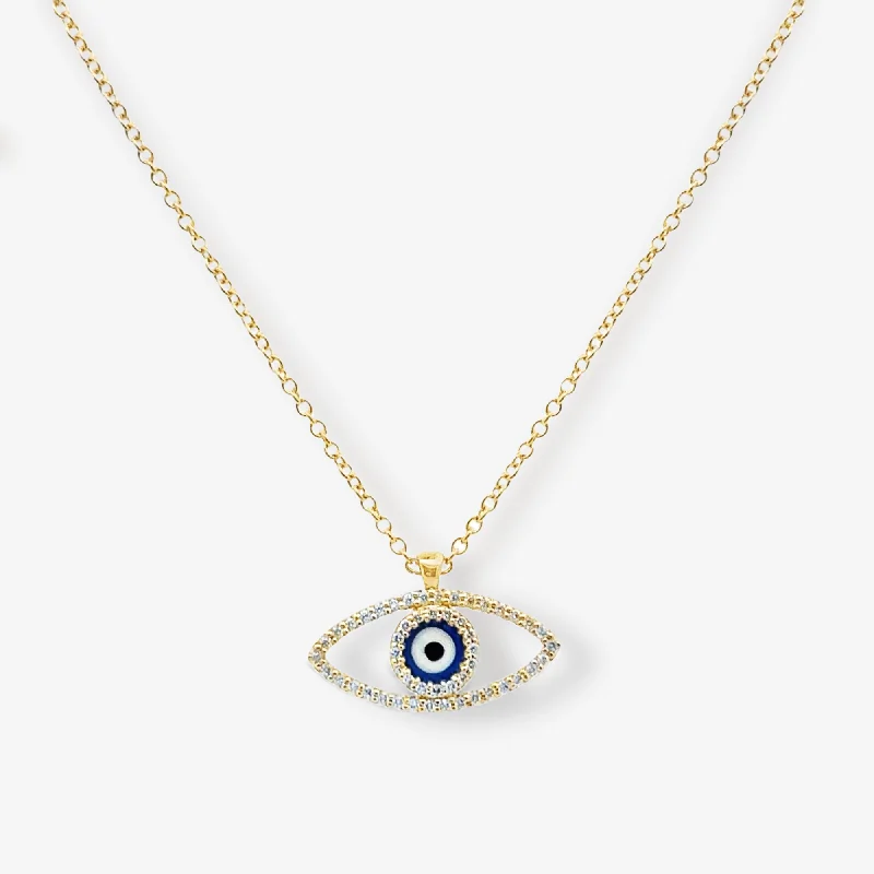 Floating Evil Eye Necklace