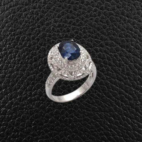 Sapphire & Diamond Ring