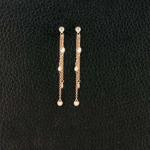 Diamonds on Chains Earrings