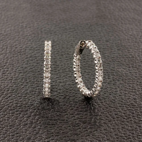 Diamond Hoop Earrings