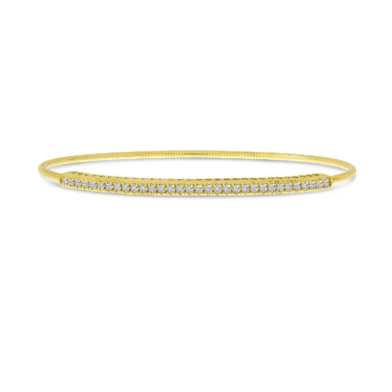 14K Yellow Gold Diamond Expandable Bracelet BVB1061