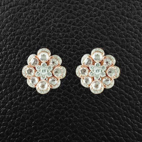 Diamond Cluster Earrings