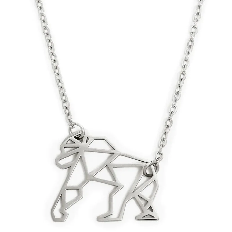 Annie Oak Gorilla Geometric Necklace