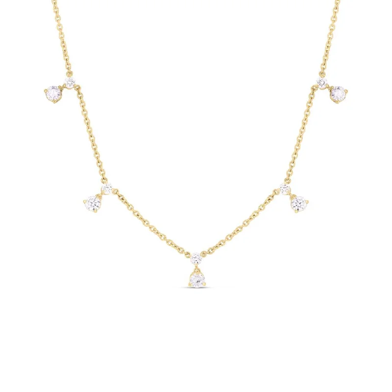 Roberto Coin 18k Yellow Gold Diamond Necklace - 1.28cttw