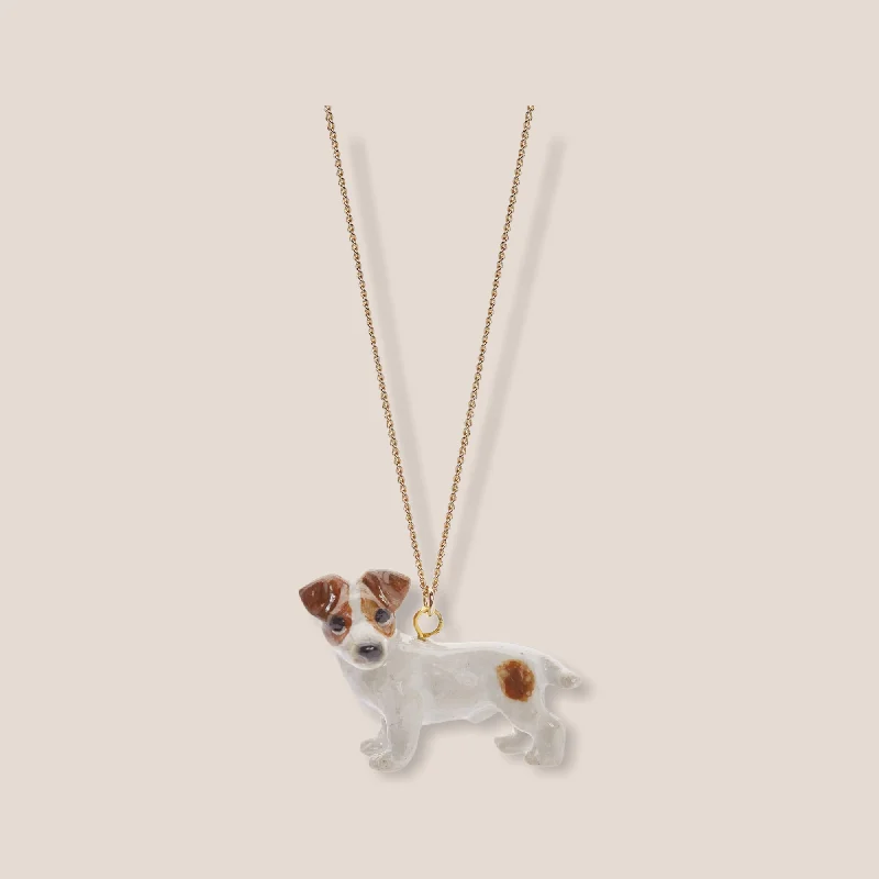 Jack Russel Necklace by And Mary in porcelaine