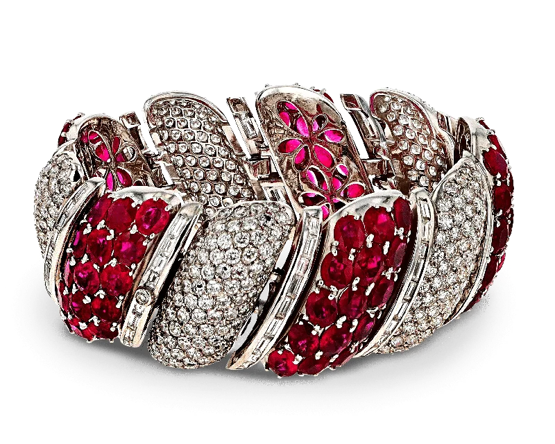 Burma Ruby and Diamond Bracelet