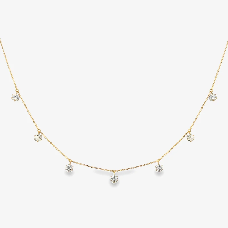 7 Drops By The Yard 1.05CT Diamond Necklace