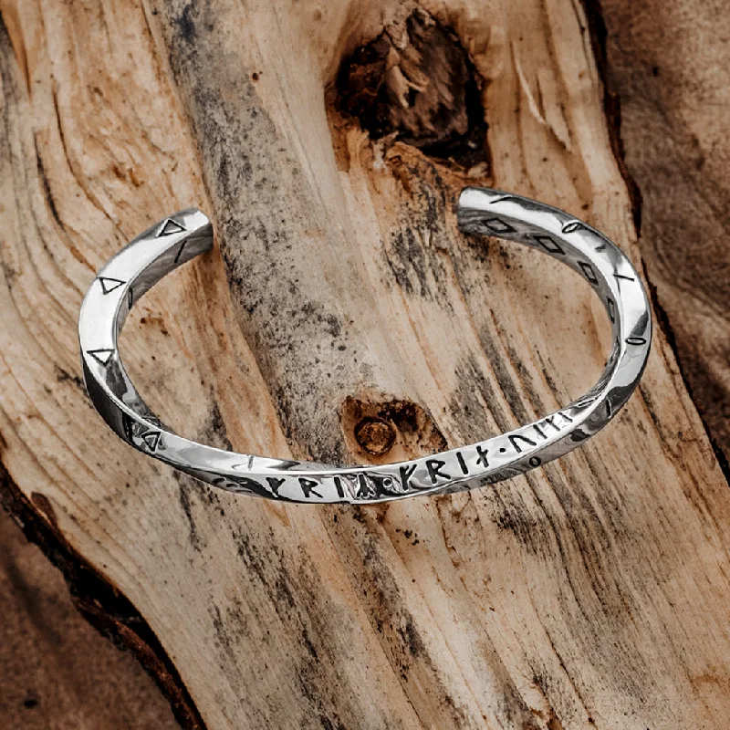 Freyr & Freyja Armring, Stainless Steel