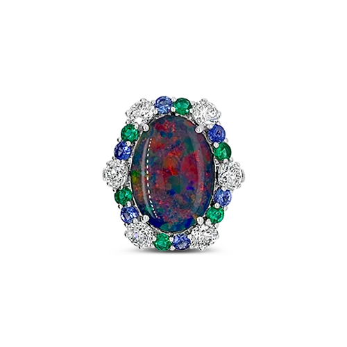 Black Opal Ring