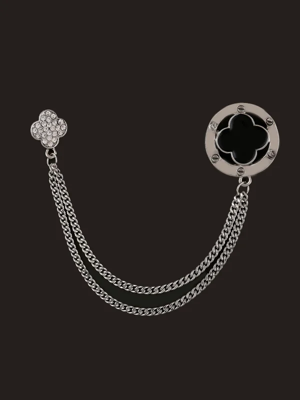 Shiny Silver Charming Fashionable Chain Pin Brooch