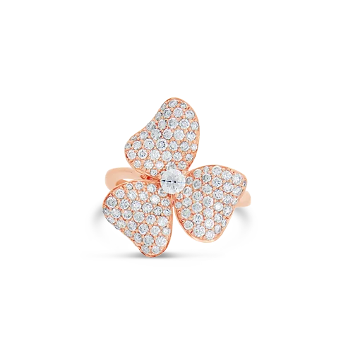 Diamond Flower Ring