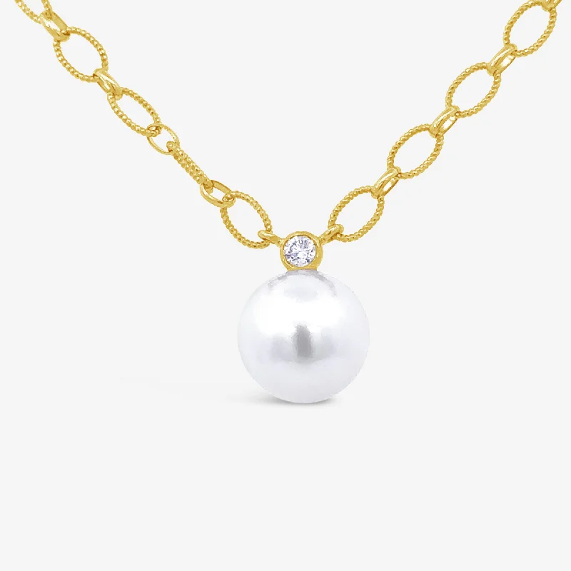 South Sea Pearl & Diamond Necklace