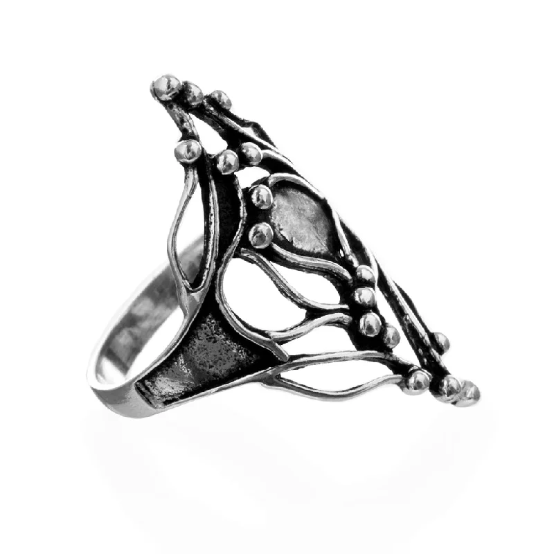 Roots Ring, Sterling Silver