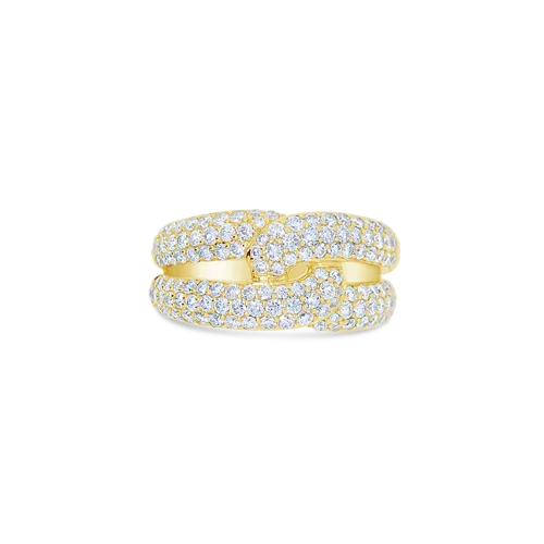 Interlocking Loops Diamond Ring