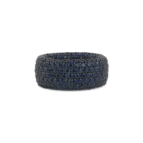 Sapphire Inside/Outside Band Ring