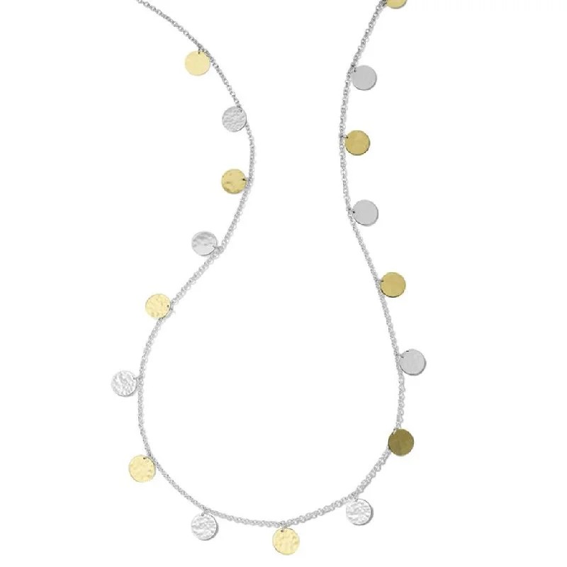 Ippolita Long Hammered Paillette Disc Necklace in Chimera