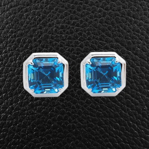 Blue Topaz Earrings