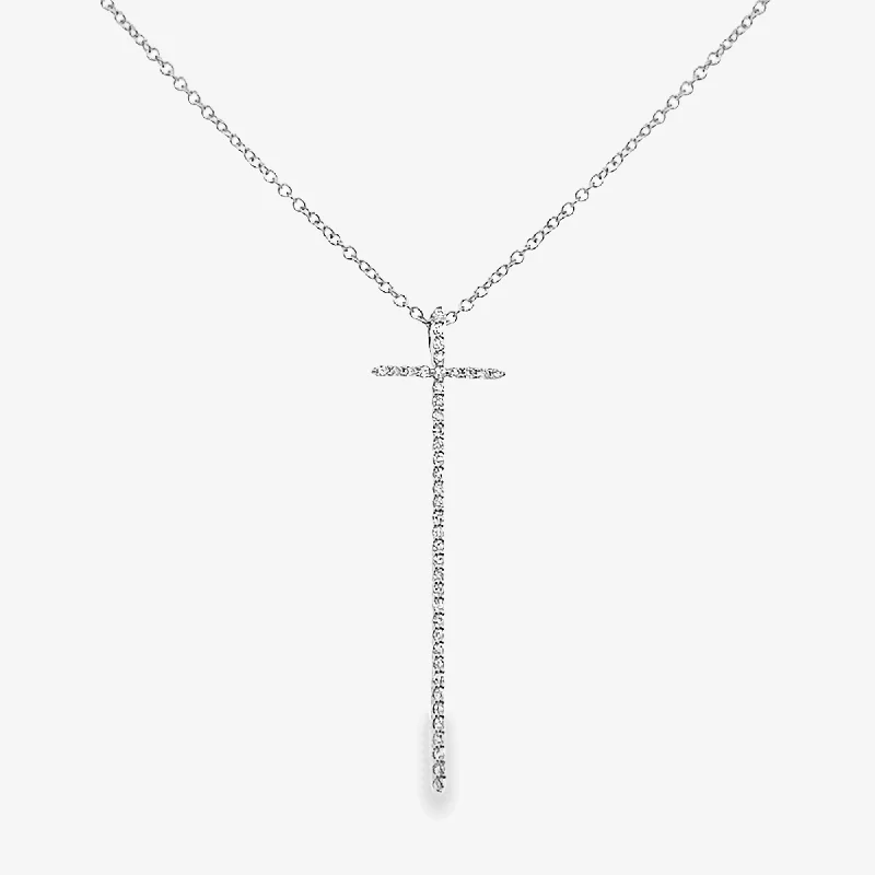 Elongated Cross Necklace