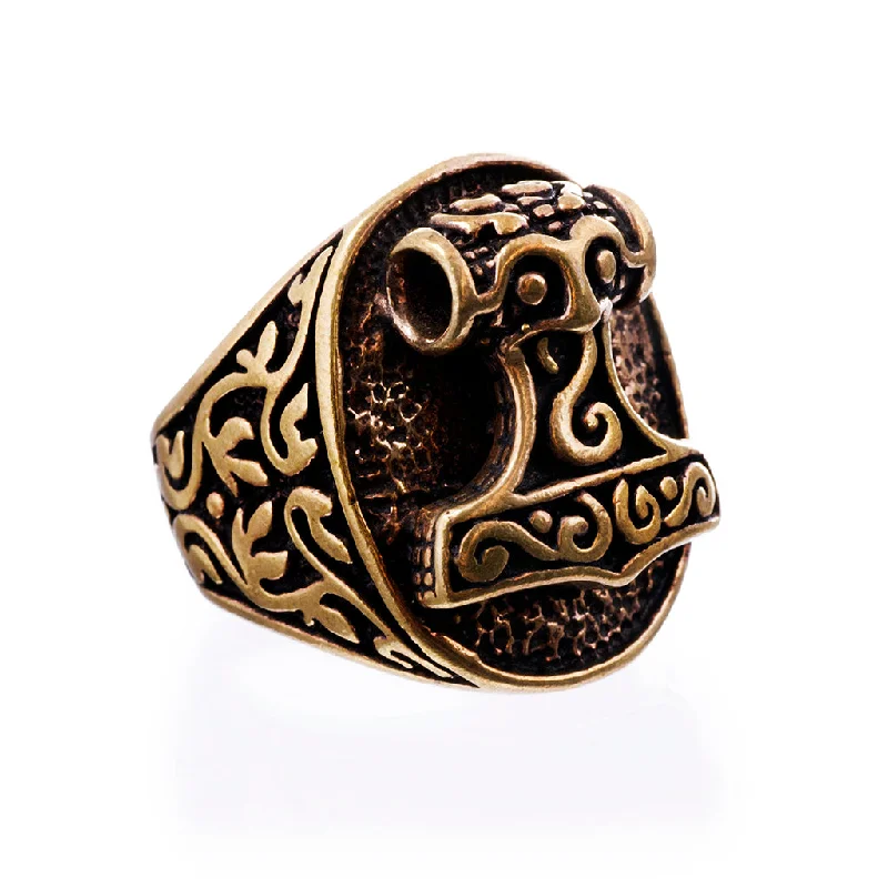 XL Mjolnir Ring, Bronze