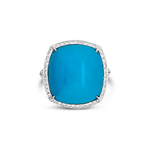 Turquoise & Diamond Ring