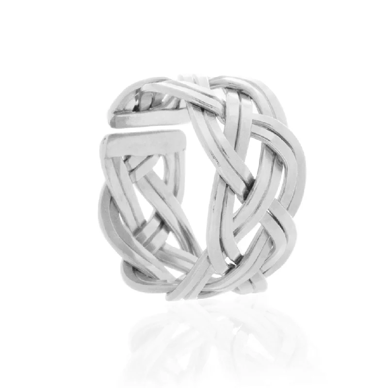 Freyja's Weave Ring, Silver