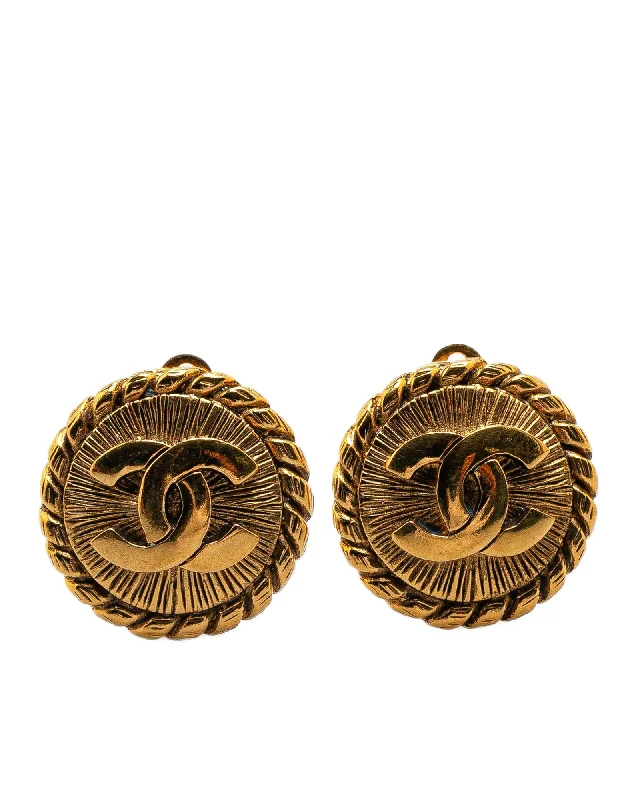 Gold-Plated Clip-On Earrings