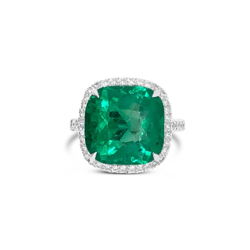 Emerald & Diamond Ring