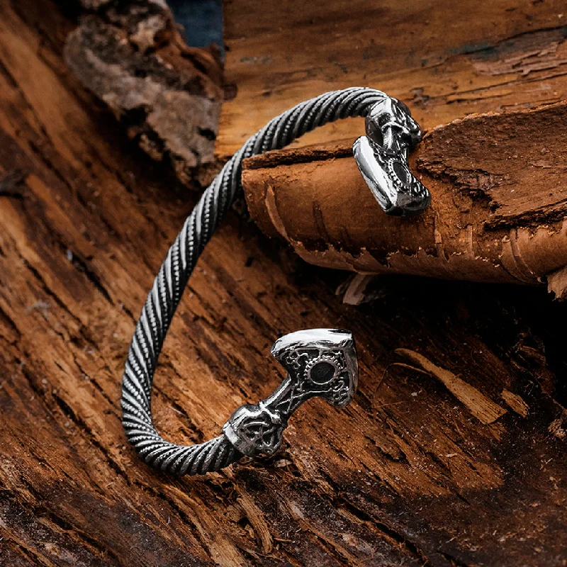 Mjolnir Armring, Stainless Steel