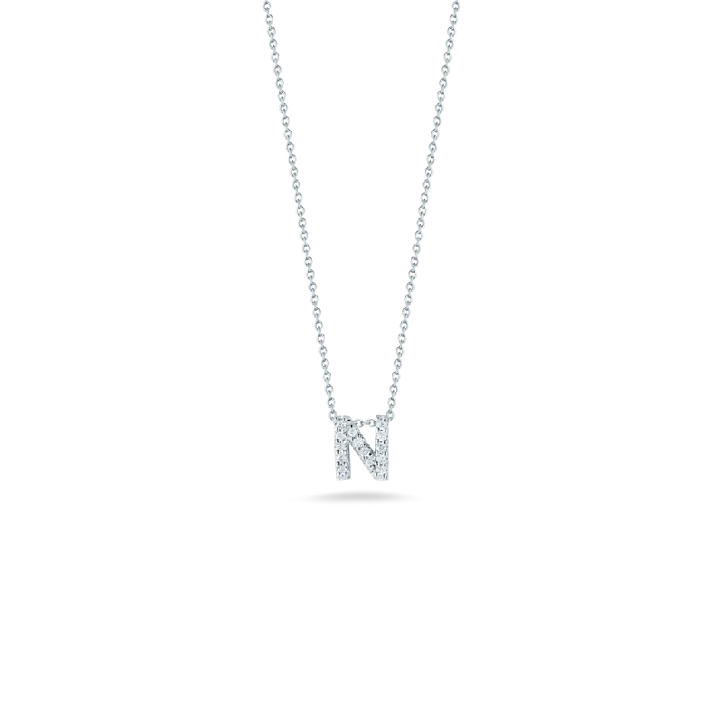 Roberto Coin Love Letter "N" Necklace