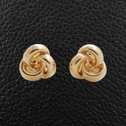 Yellow Gold Knot Earrings