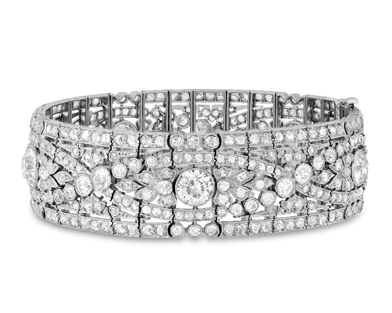 Oscar Heyman Belle Époque Diamond Bracelet, 19.50 carats