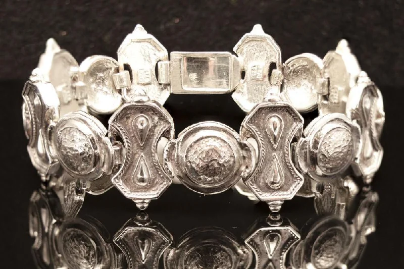 Byzantine Bracelet in Sterling Silver with zircon (B-24)