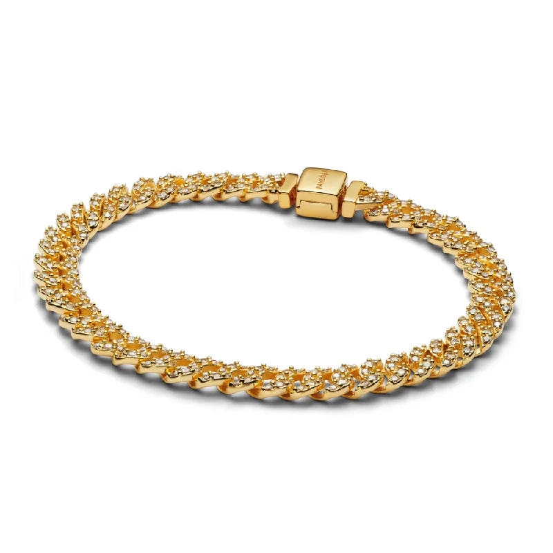 Pavé Cuban Chain Bracelet 563008C01