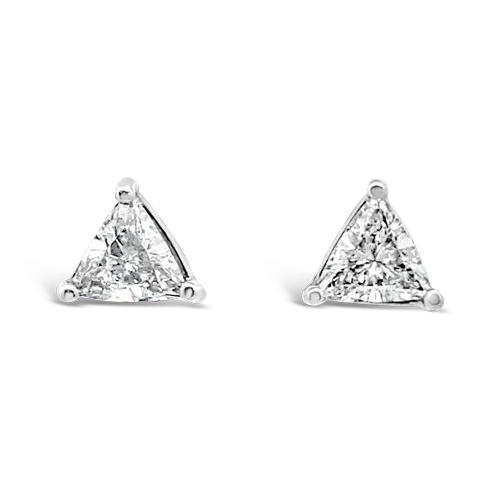 Trilliant Diamond Earrings