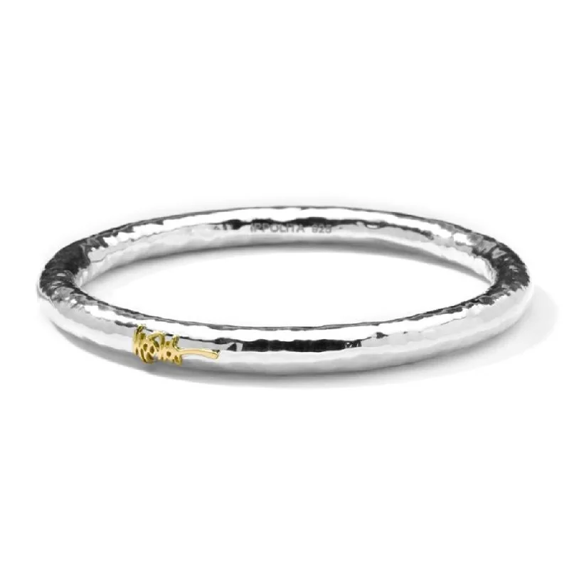 Ippolita Sterling Silver Hammered Signature Bangle Bracelet