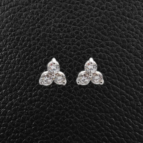 Triple Diamond Earrings