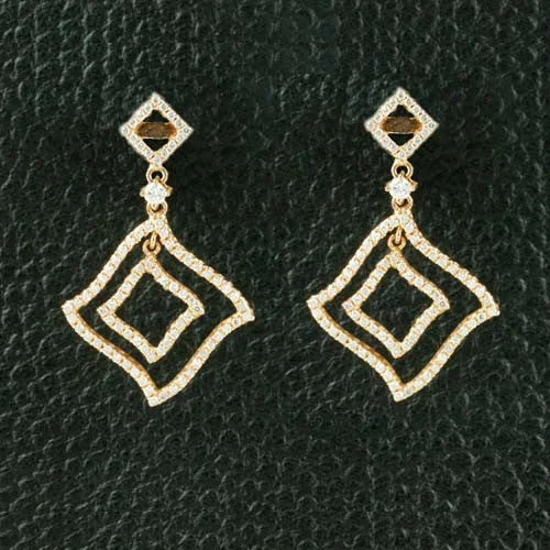 Diamond Dangle Earrings