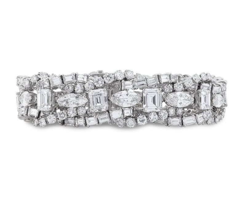 French Diamond Bracelet, 55.00 Carats