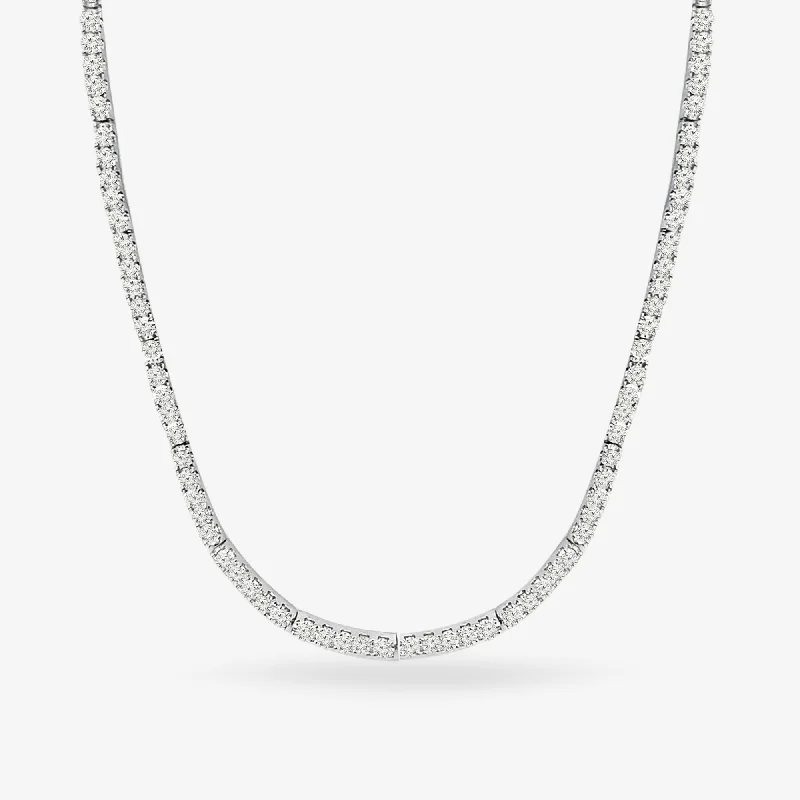 8.00CT Flex-Bar Diamond Eternity Tennis Necklace