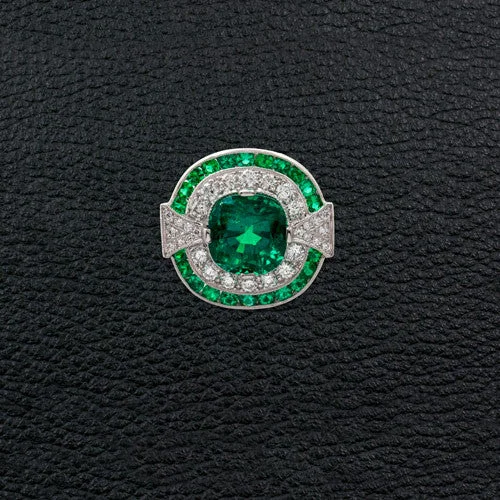 Emerald & Diamond Ring