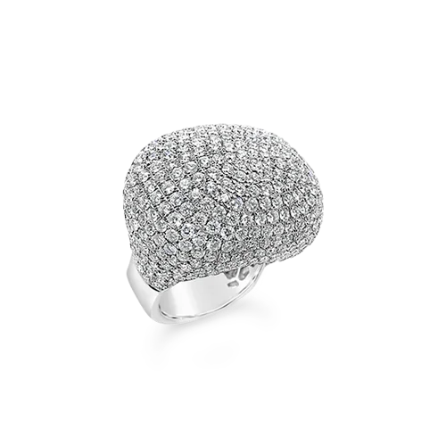 Diamond Bombe` Ring