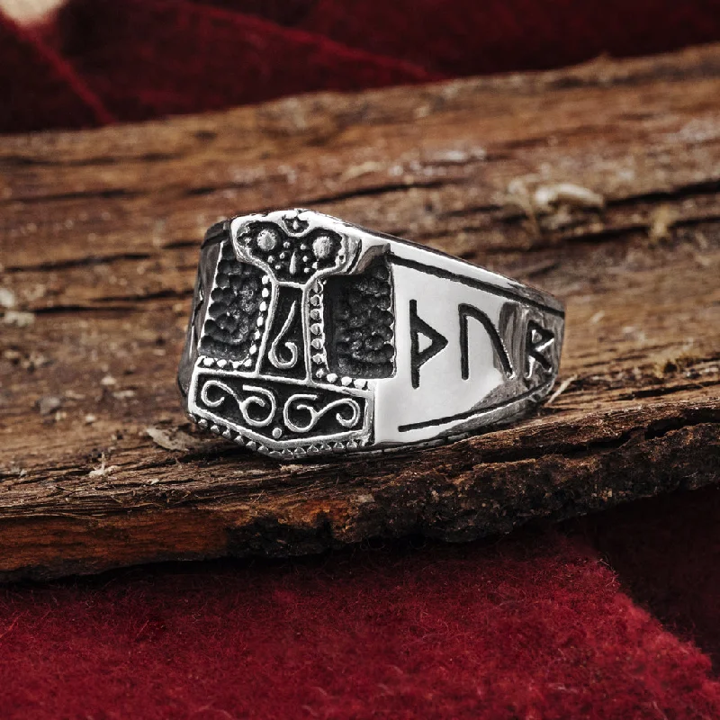 Mjolnir Ring, Stainless Steel