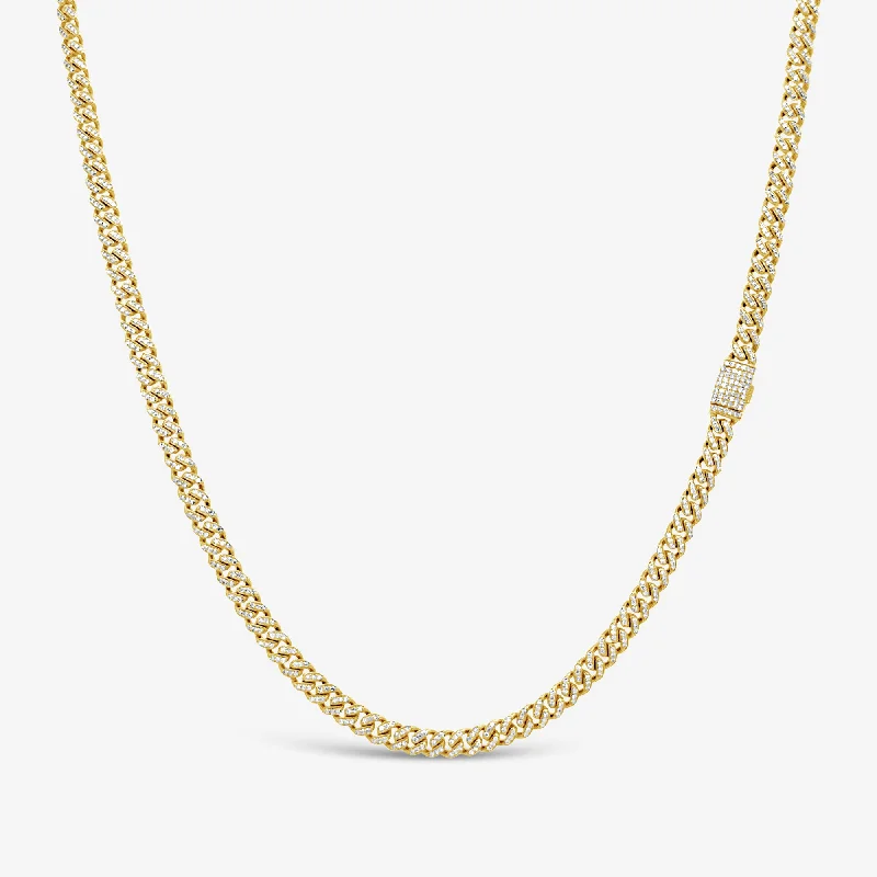 Havana Link Pave Set Diamond Necklace