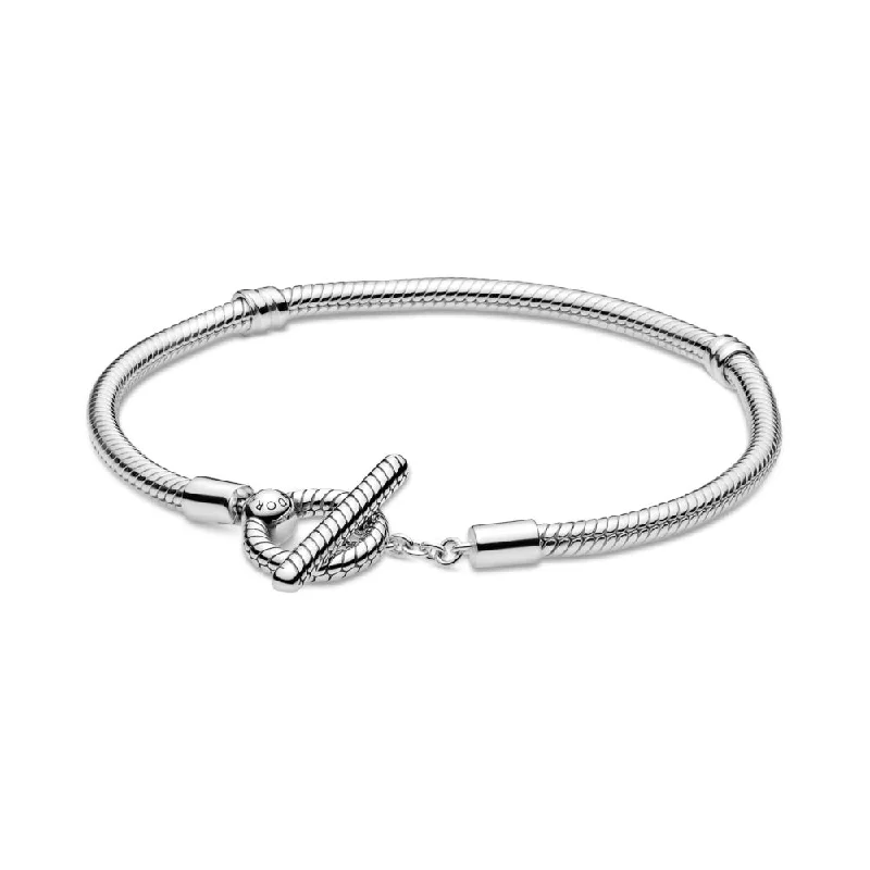 Pandora Moments T-Bar Snake Chain Bracelet 599082C00