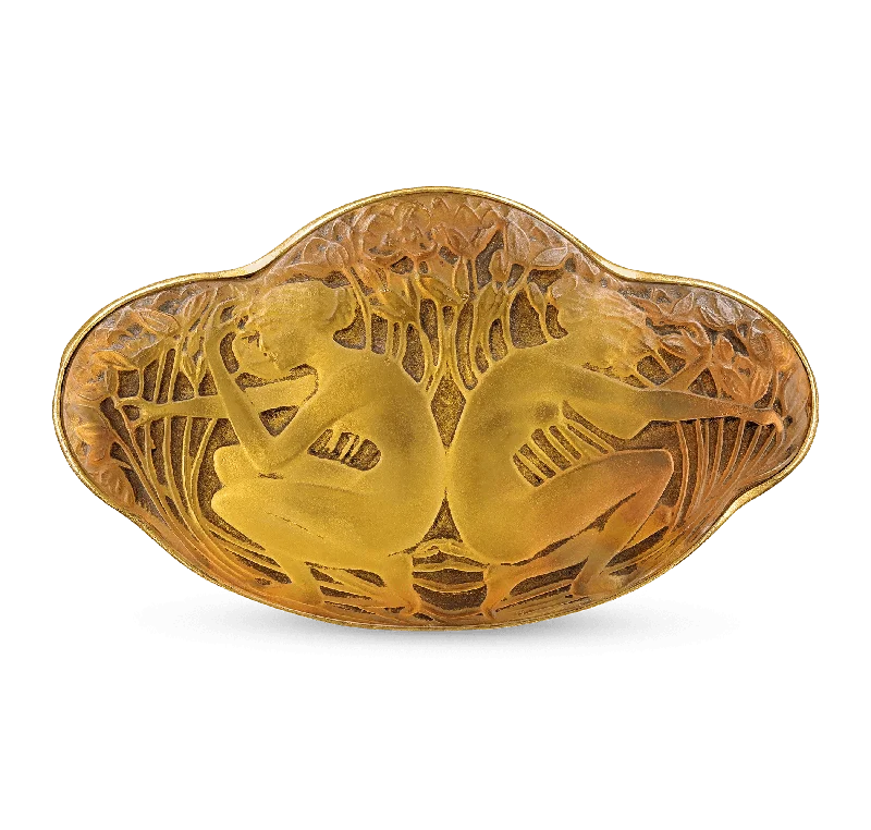 René Lalique Carved Crystal Brooch