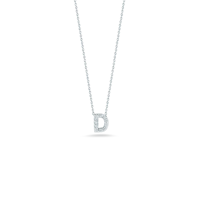 Roberto Coin Tiny Treasures Initial D Necklace - .06cttw