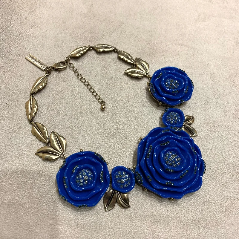 Blue Oscar De La Renta Statement Necklace