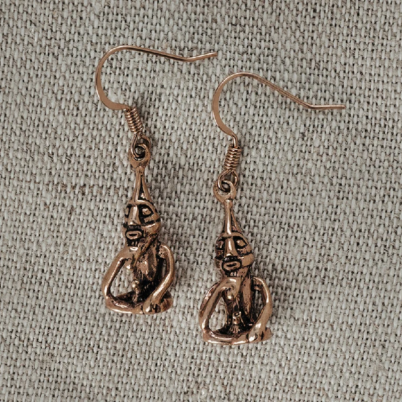 Freyr Earrings, Bronze